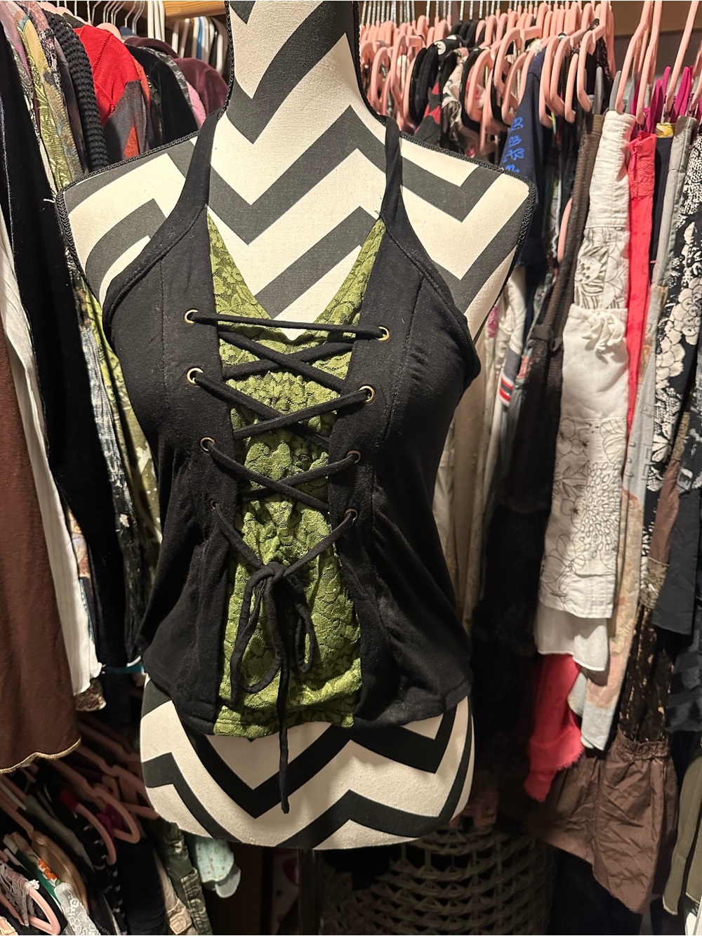 Corset halter top